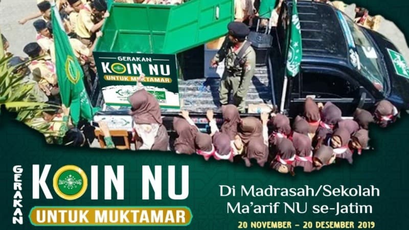 NU Jatim Ajak Siswa Ma'arif Sukseskan Gerakan Koin Muktamar