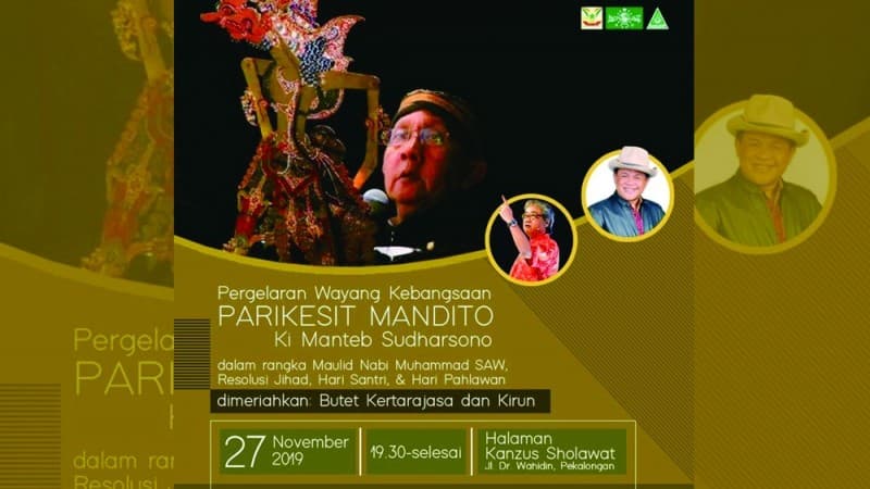 Peringati Maulid Nabi, Habib Luthfi Gelar Wayangan di Kanzus Sholawat Pekalongan