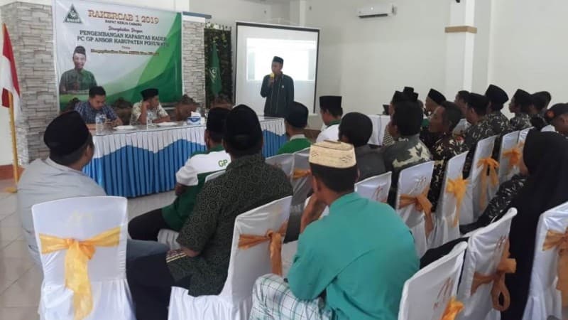 Rakercab Ansor Pohuwanto Gorontalo Ajak Kader Bangun Kemandirian di Era Millenial