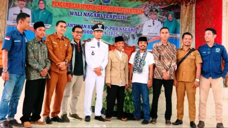 Kader Ansor Sijunjung Dilantik Wali Nagari Palaluar