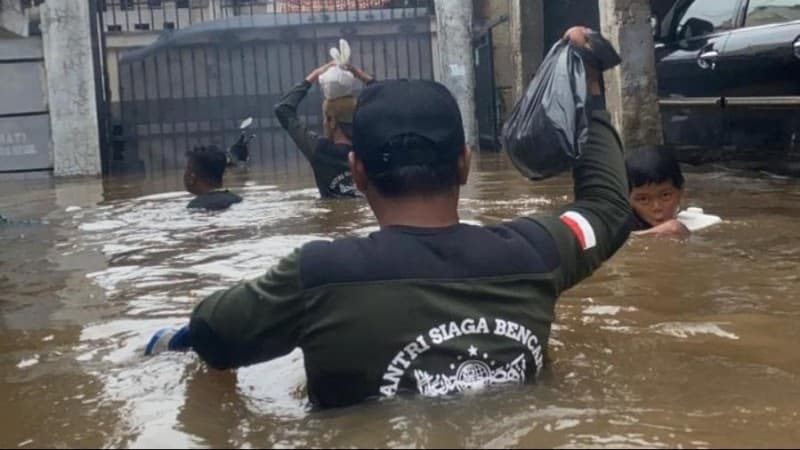 Banjir Jakarta, NU Peduli Dirikan Posko dan Turunkan Bantuan