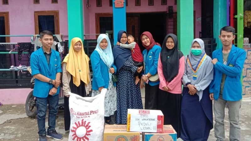 Galang Dana, Mahasiswa NU Lebak Bantu Warga Terdampak Banjir