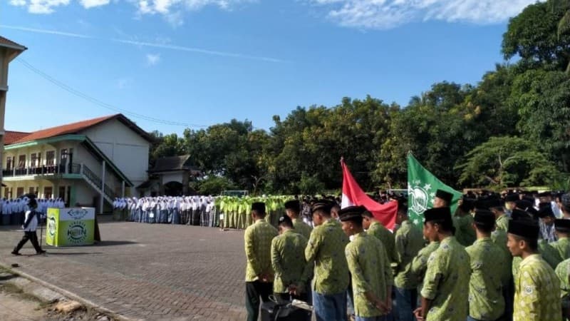 Pagi Ini, PCNU Bawean Lakukan Kirab Koin Muktamar NU di Pesantren Hasan Jufri