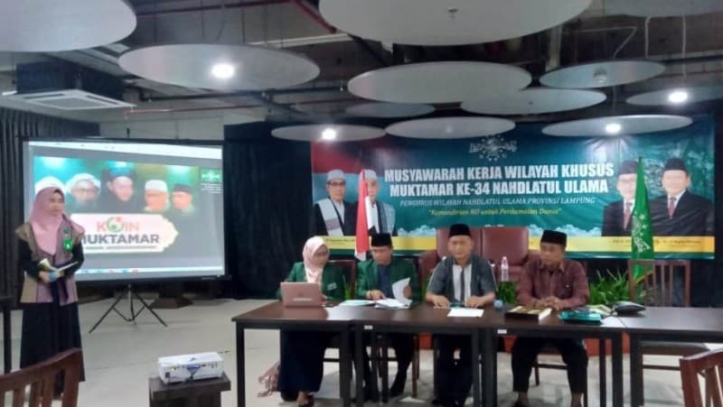 Mukerwilsus NU Lampung Konsolidasi Penggalangan Koin Muktamar