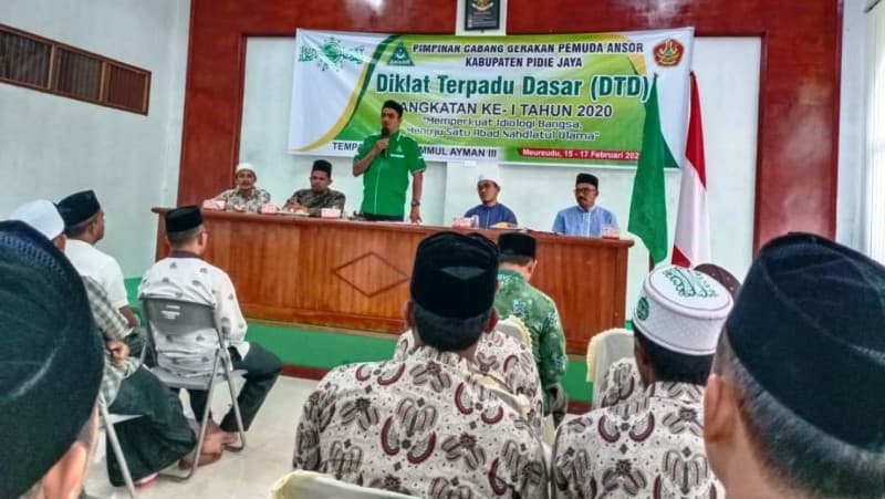 Ansor dan Banser Pidie Jaya Aceh Siapkan Diri Perkukuh Kebangsaan