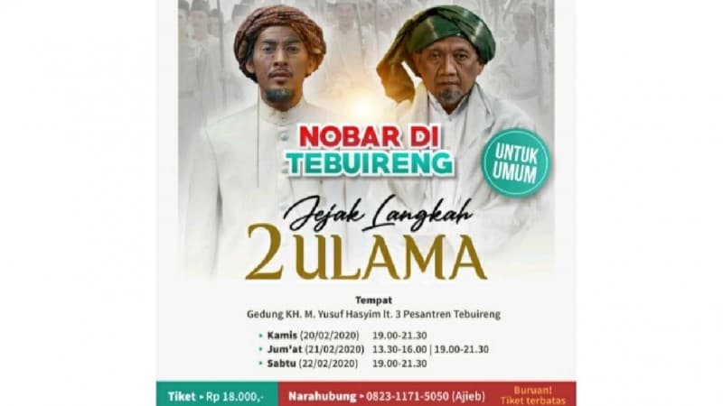 Jadwal Pemutaran Film Jejak Langkah 2 Ulama di Tebuireng
