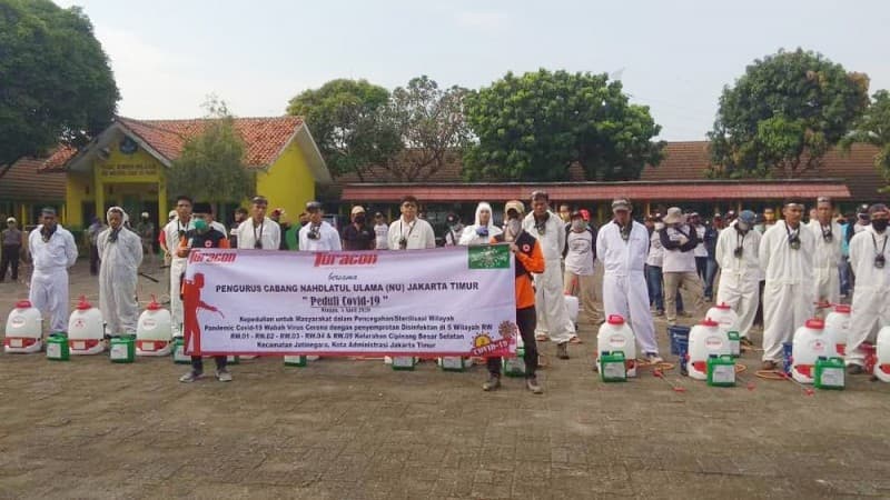 Gandeng Perusahaan, PCNU Jaktim Peduli Lakukan Pencegahan Covid-19