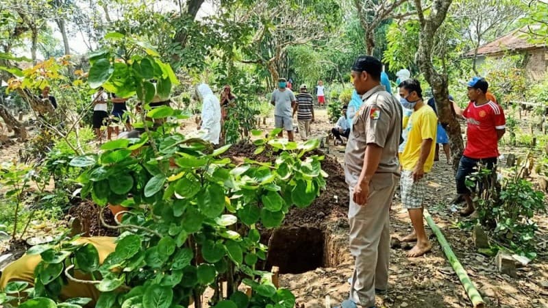 PDP Meninggal, Ansor Banser Tegal Kawal Prosesi Pemakaman