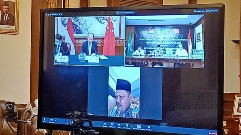 Dubes Tiongkok dan PBNU Buka Puasa Bersama secara Online