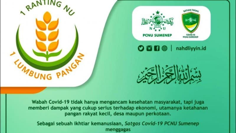 NU Sumenep Luncurkan Gerakan 1 Ranting 1 Lumbung Pangan