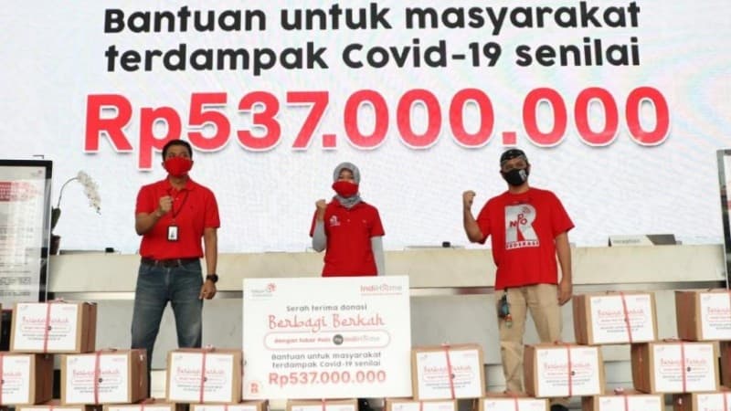 IndiHome Serahkan 3 Ribu Sembako untuk Terdampak Covid-19