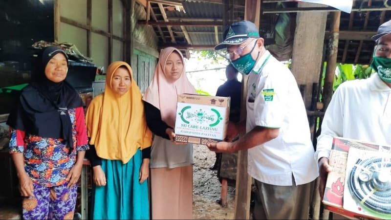 Kawasan Pacitan Diterjang Badai, LAZISNU Kirim Bantuan
