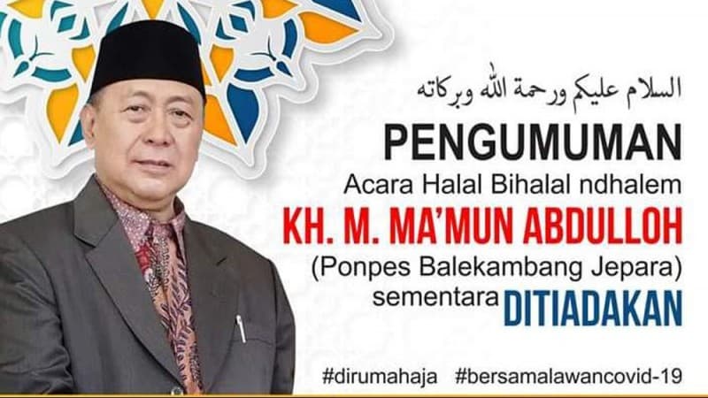 Putus Rantai Covid-19, Sejumlah Kiai di Jepara Tidak Terima Tamu Lebaran