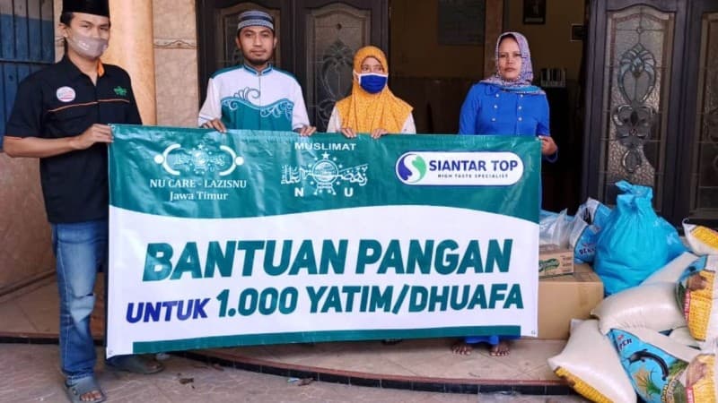 Giliran Puluhan Panti Asuhan Terima Paket Sembako dari LAZISNU Jatim