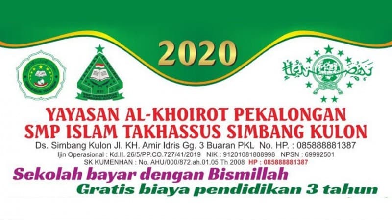 SMP Islam Takhassus Pekalongan Sediakan Beasiswa bagi Pelajar Terdampak Rob dan Corona