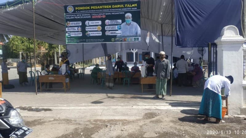 Begini Cara Pesantren Darul Falah Bondowoso Memperlakukan Santri di Tengah Covid-19