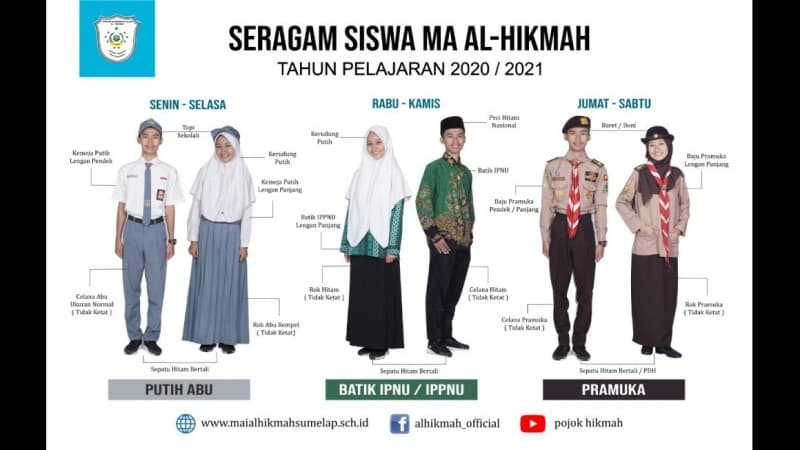Madrasah Al-Hikmah Tasikmalaya Jadikan Batik IPNU dan IPPNU sebagai Seragam Resmi