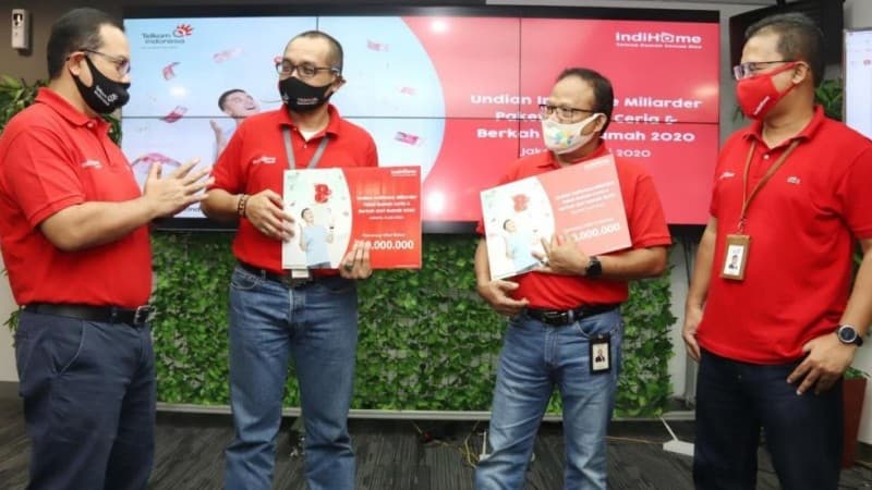 Telkom Umumkan Pemenang IndiHome Miliarder Paket Rumah Ceria 2020