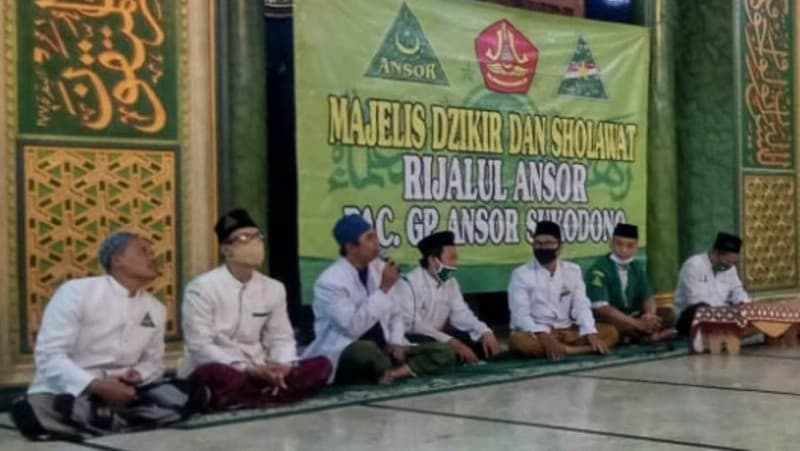 Jaga Protokol Kesehatan, Rijalul Ansor Sukodono Sidoarjo Kembali Rutinan
