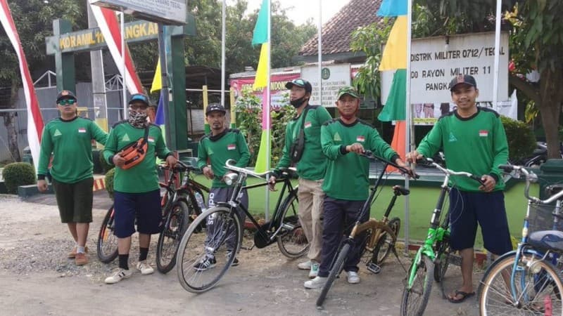 Jalin Persahabatan di Tegal dengan Gowes Ansor