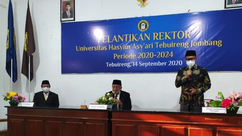 Dilantik, Rektor Unhasy Tebuireng Diingatkan Cita-cita Besar Almarhum Gus Sholah