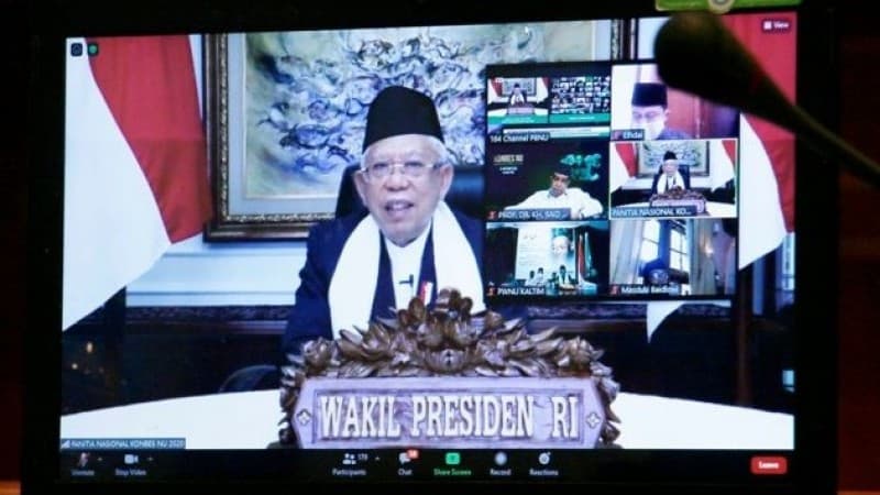 Wapres KH Ma'ruf Amin Minta Seluruh Masyarakat Gotong Royong Atasi Covid-19