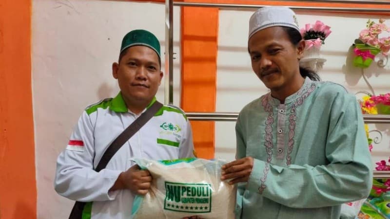 LAZISNU Pringsewu Bantu Beras bagi 2.750 Guru Ngaji dan Imam Yasin