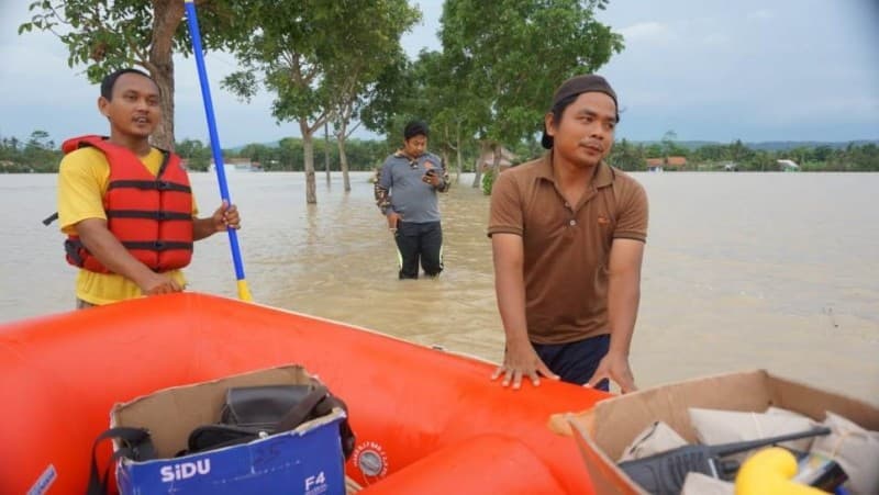 Kekurangan Perahu, NU Peduli Sulit Antarkan Logistik untuk Pengungsi