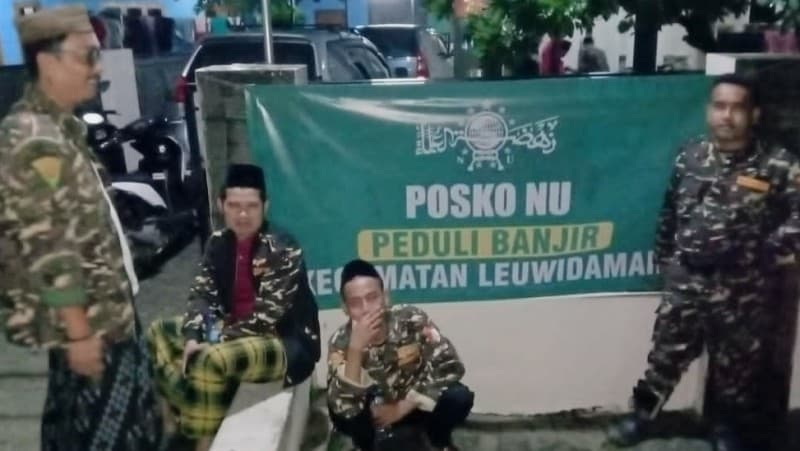 Bantu Warga Terdampak Banjir, NU Lebak Dirikan Posko Pengungsian