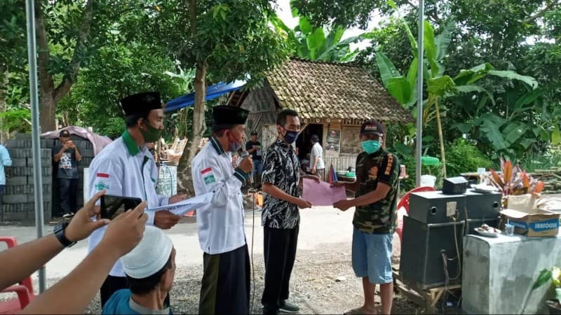 NU Wuluhan Jember Himpun Dana Rp21 Juta untuk Perbaiki Rumah Ambruk