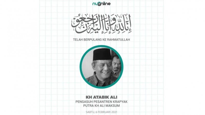 Innalillahi, Pengasuh Pesantren Krapyak KH Atabik Ali Wafat
