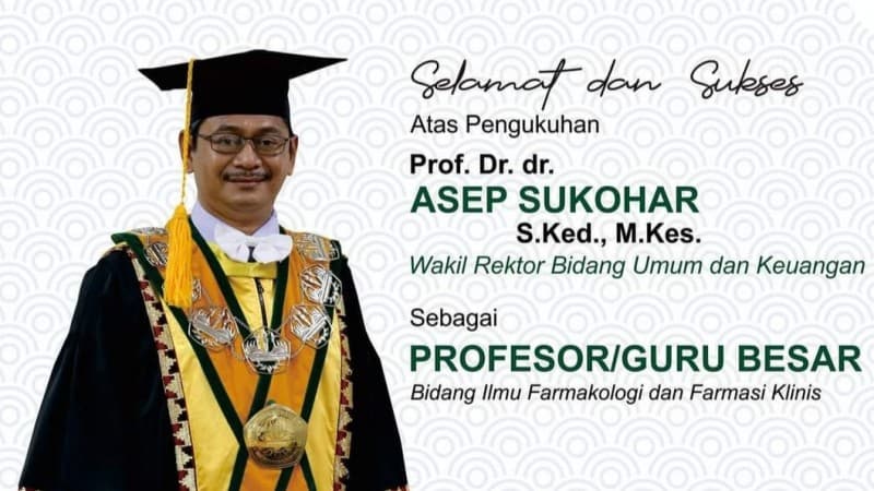 Ketua PDNU Lampung Asep Sukohar Jadi Profesor Farmakologi Unila