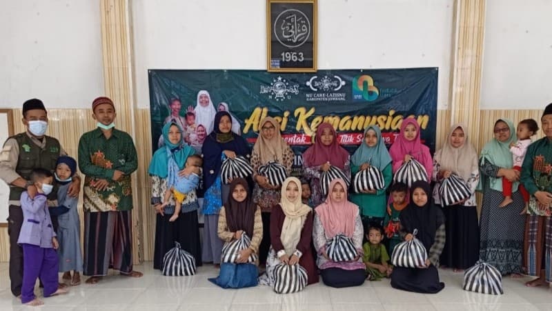 Semarakkan Harlah Ke-98 NU, LAZISNU Jombang Sebar Aksi Kemanusiaan