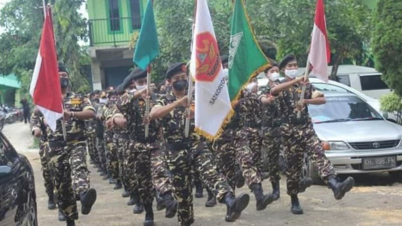 Jelang Konfercab NU, Banser Pamekasan Pertegas Khidmah NKRI dan Kiai