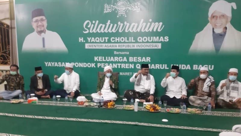 Ketika Menag Yaqut Memotivasi Santri Qamarul Huda Bagu, NTB