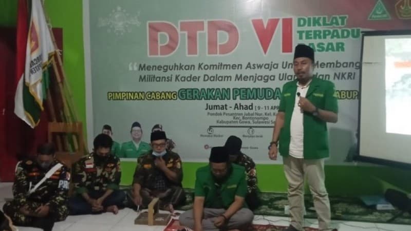 Bangun Militansi Kader, Ansor Gowa Sulsel Teguhkan Tiga Komitmen