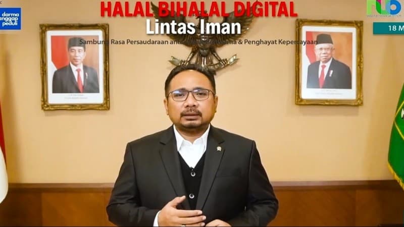 Menteri Agama Yaqut Ajak Umat Beragama Terus Pererat Toleransi