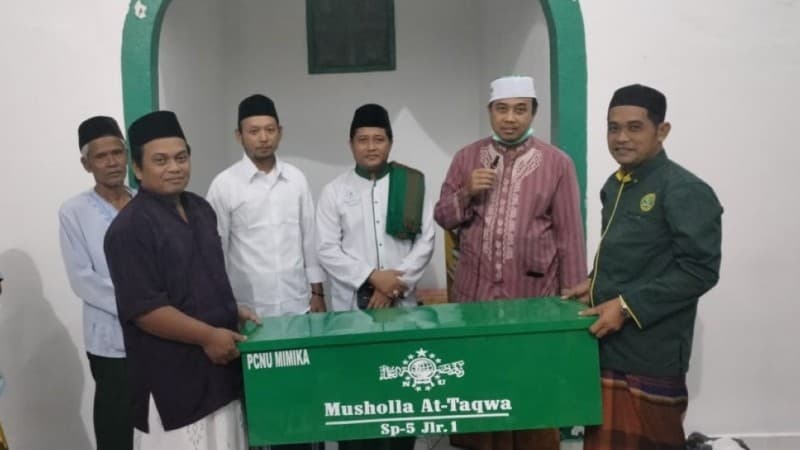 Cara Unik NU Mimika Sapa Sejumlah Masjid dengan Dampar