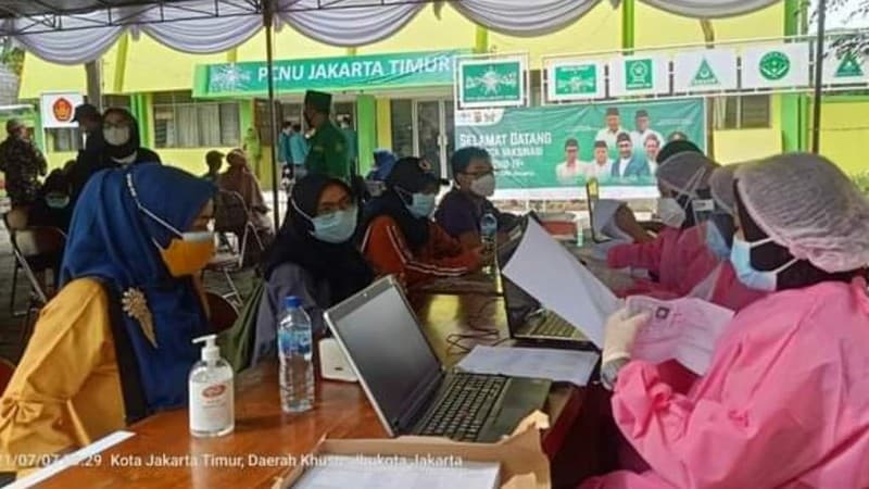 PCNU Jaktim Berkontribusi lewat Vaksinasi Warga di Masa Covid-19