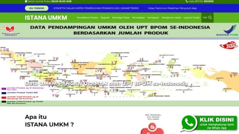 Upaya BPOM dalam Mendukung Kemudahan Penyelenggaraan Perizinan UMKM