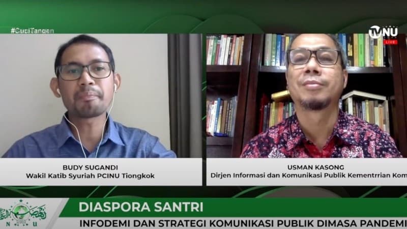 Diaspora Santri dan Kominfo Kolaborasi Lawan Hoaks Covid-19