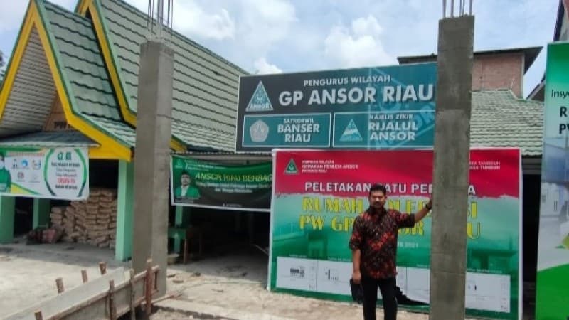 Wujudkan Rumah Toleransi GP Ansor Riau, Kapolda dan Paguyuban Masyarakat Sumbang 1 M
