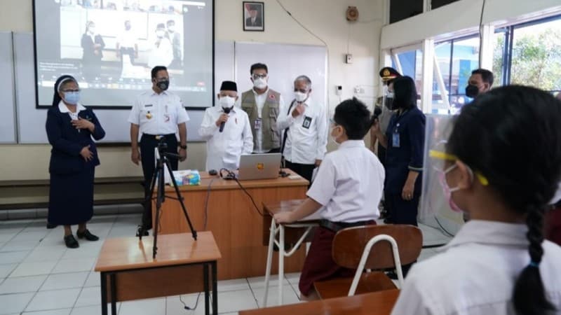 PTM Terbatas, Wapres Minta Sekolah Evaluasi setiap Pekan