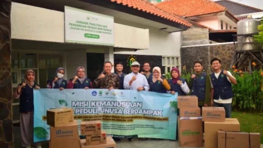 Tim Multidisiplin Ilmu dan Keahlian Unusa Dampingi Penyintas Banjir dan Tanah Longsor di Bireun Aceh