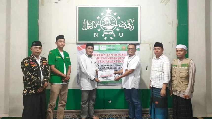 Ansor-Banser Banjar Kalsel Serahkan Rp114 Juta Bantuan Kemanusiaan untuk Palestina ke LAZISNU