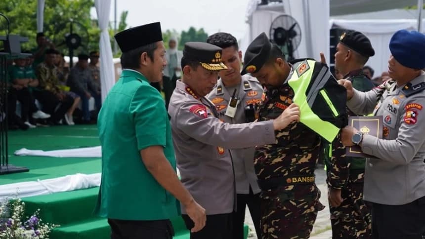 Apel Kebangsaan 10 Ribu Banser, Kapolri Tekankan Sinergi Jaga Keamanan Selama Nataru
