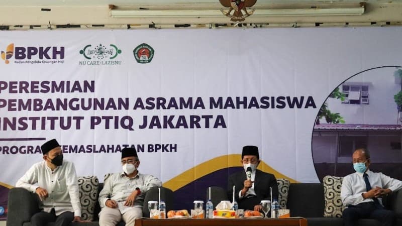 Asrama Mahasiswa PTIQ Hasil Kerja Sama NU Care dan BPKH Diresmikan