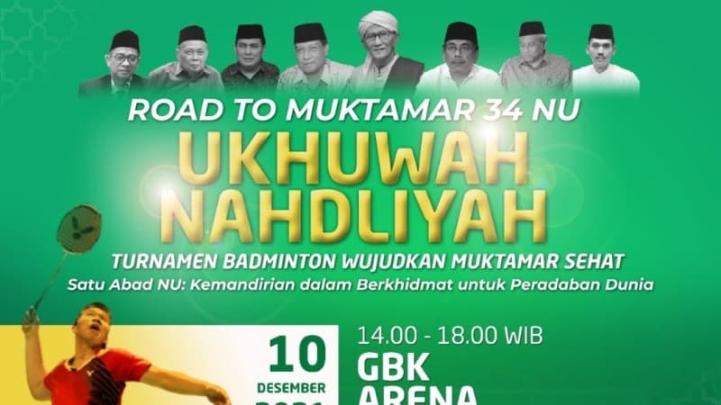 Semarakkan Muktamar Riang Gembira, Panitia Gelar Turnamen Bulutangkis