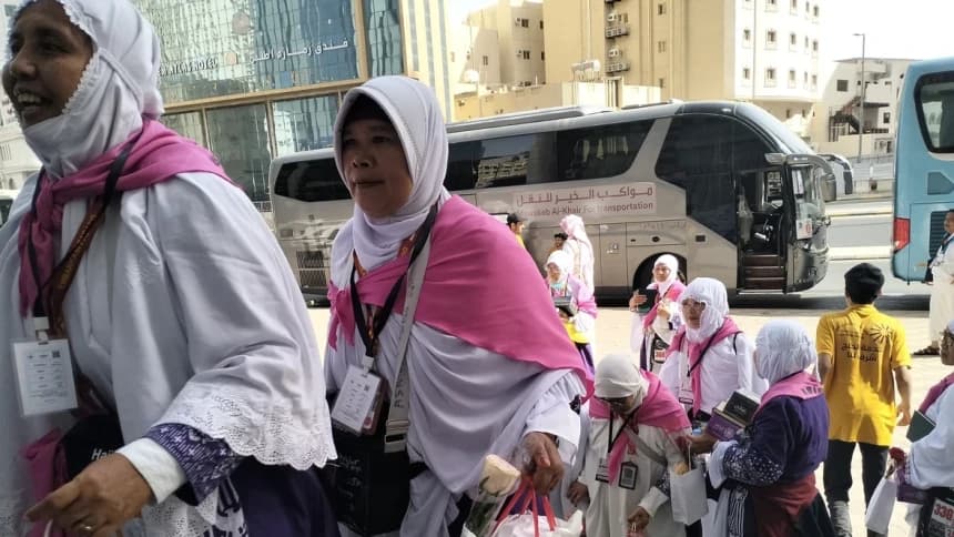 Embarkasi Padang Awali Kedatangan Jamaah Haji Gelombang 2 di Makkah