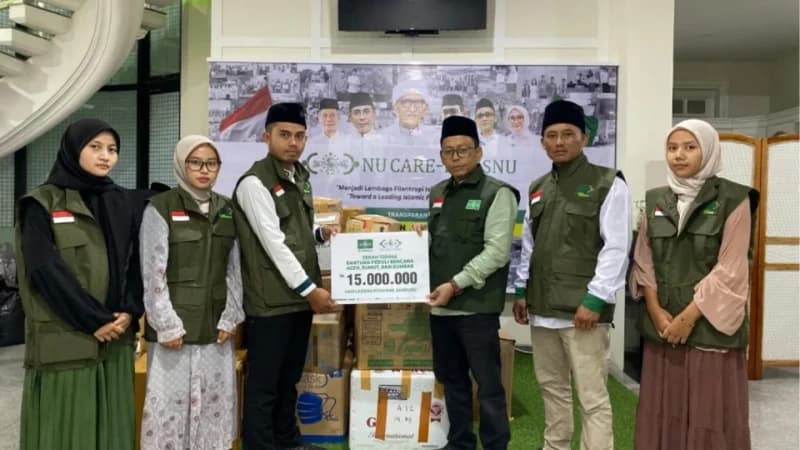 LAZISNU Bandung Salurkan Donasi untuk Warga Terdampak Bencana di Aceh-Sumatra